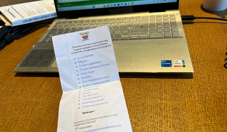 Please support our Local Food Bank – Hungry No More, supporting people who need help in Churchdown, Innsworth, Longlevens and&nbsp;Longford