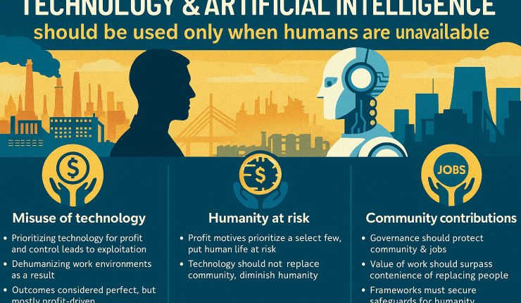 Technology and Artificial Intelligence Should Only Fill Jobs When No Humans Are&nbsp;Available