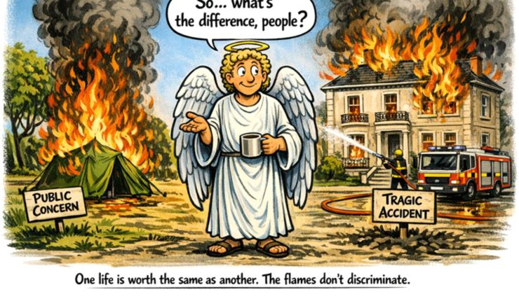 Hidden Tents, Visible Flames: Cheltenham’s Quiet Crisis | What a burning tent in a Regency square tells us about Britain’s wider homelessness&nbsp;crisis