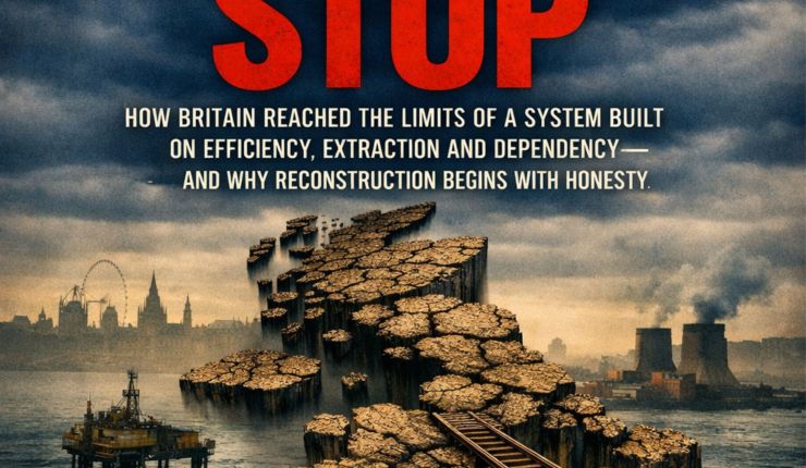 A Place Called Stop | How Britain reached the limits of a system built on efficiency, extraction and dependency – and why reconstruction begins with&nbsp;honesty.